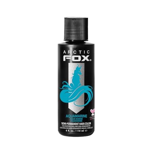 ARCTIC FOX Vegan and Cruelty-Free Semi-Permanent Hair Color Dye (4 Fl Oz, AQUAMARINE)