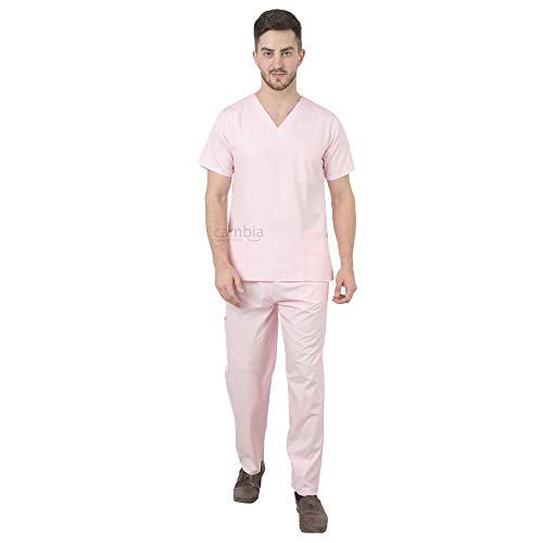 Image of Cambia Scrub Suits for Doctors Men /OT Dress Unisex (L, Pink)