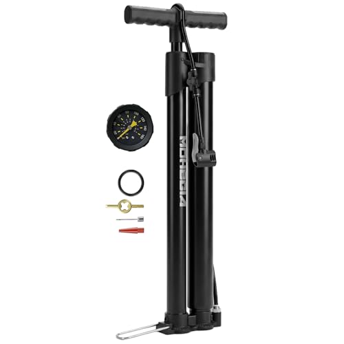 MOHEGIA Booster Tire Floor Pump – 160 PSI Dual-Function Air Compressor & Standard Pump for...