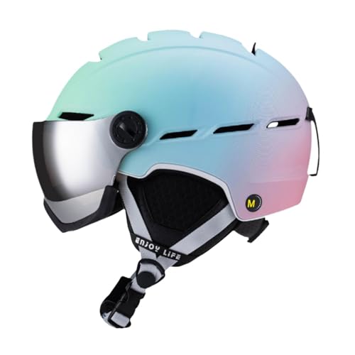 Casque de ski adulte avec lunettes de protection pour snowboard et vélo de neige
