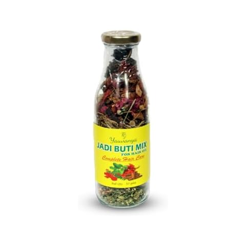 Yauvanya Make Your Own Hair Oil DIY Herbs Mix (11 sundried herbs) for complete Hair Care Cover