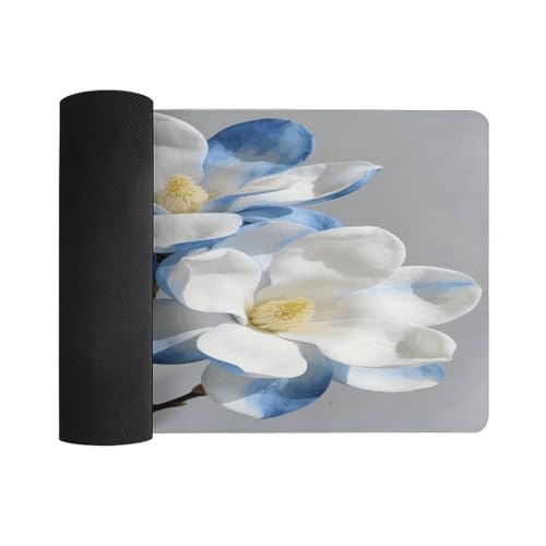 Blue White Kapok Desk Pad Impermeable 30x60cm miniatura 3