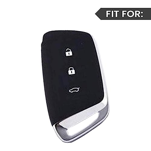 Image of keyzone dual leather key cover for MG Hector 3 button smart key