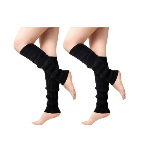 Image of Passionbility Leg Warmers for Women - Leg Warmers 80s Ribbed Knitted Long Socks for Party Sports