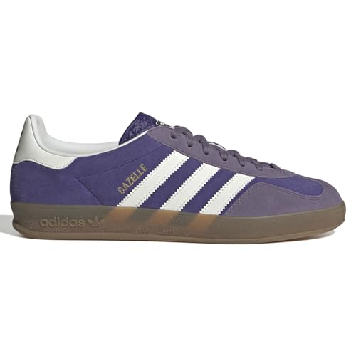 Image of adidas Gazelle Indoor Men's Sneaker's, Collegiate Purple /Cloud White /Shadow Violet, Size 6.5