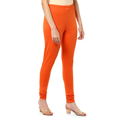 Image of BIBA Women Cotton Blend Skinny Solid Churidar