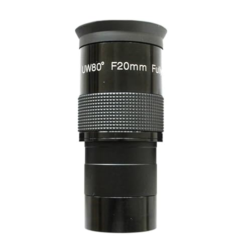 Ocular de telescopio 20mm y 80 grados para observar el cielo estrellado en el campo