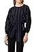 3.1 Phillip Lim Rent the Runway Pre-Loved Striped Tie Belt Pullover, Blue, Large