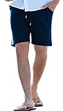 [キャバリア] ハーフパンツ メンズ スウェット スエット ストレッチ スリム タイト リブ 短パン 細身 膝上 裏毛 無地 厚手 伸縮 紐 おしゃれ ブランド シンプル カジュアル ユニセックス ファッション CAJP21-12 48(XL) NAVY(ネイビー)