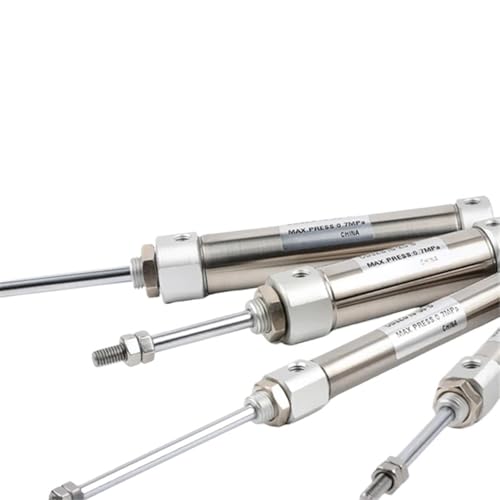 Vérin pneumatique CDJ2B16 double effet course 150mm en acier inoxydable - 3