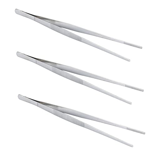 SHOWERORO 3pcs Barbecue Accessories Steak Clip Steak Tongs Heat-Resistant Kitchen Gadgets for Home