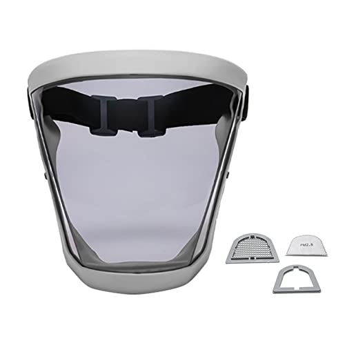 Tisbruma Antivaho Escudo Facial Transparente HD Escudos Protectores De Cara Completa,Anti-drroplets Máscara Facial,Reutilizable,Diseño De Orificio De Ventilación, para Hombres Y Mujeres Adultos Cover