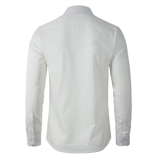 Beninos Men's Wrinkle Free Dress Shirts Slim Fit Long Sleeve Casual Button Down Shirt4