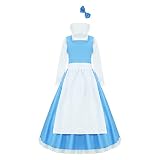 Beauty Belle Costume Dress Beast Costume Dan Stevens Halloween Maid Dress Fancy Party Dress Up XL