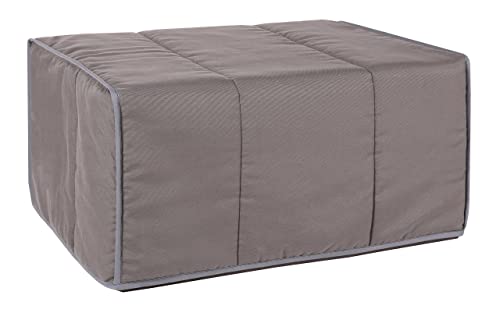 Quality Mobles Plegable, Puff Cama, Gris, Tamaño único