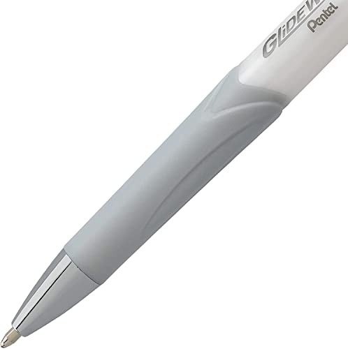 Pentel Glidewrite Signature Ballpoint Pen With Smooth Techniflo Ink - 1.0Mm Medium Point - 6-Pack Of 3 Black Ink & 3 Blue Ink Pens #TOP3