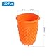 PATIKIL Gummifingerspitzen, 30er-Pack Silikon-Daumen-Fingerschutz-Fingerspitzenabdeckungen Schutzpolster Fingerhüte für Büro, Zählen, Nähen, Orange S Größe