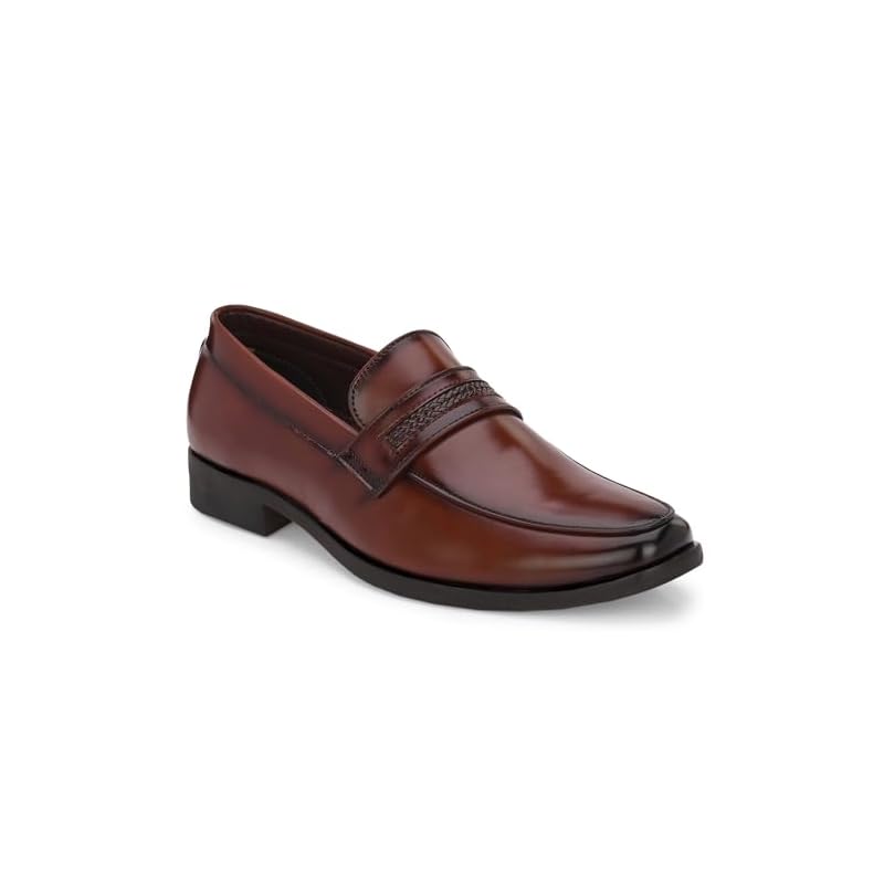 Azzaro Black Men's Mocassin Formal Shoes | 6247_GID | Brown | Size_11