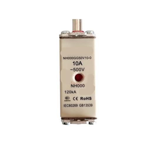 Fusible NH000GG50V10 gG 500V 10A cartouche taille 000 pour armoire électrique