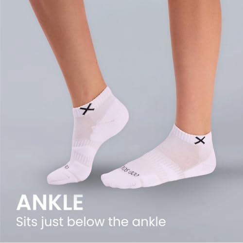 Odd Sox Basix - Big Kids Ankle Socks – White 6-Pack | Durable Everyday Essentials, Premium Comfort Fit4