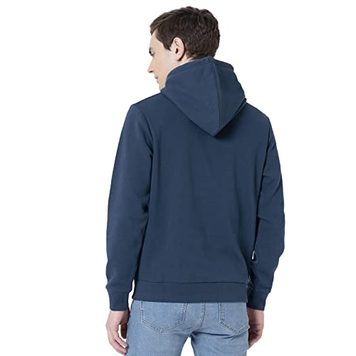 Image of Red Tape Men's Deep Blue Graphic Print Hoodie