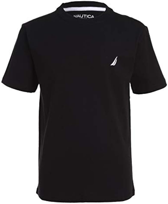 Nautica Boys' Short Sleeve Solid Crew Neck T-Shirt
