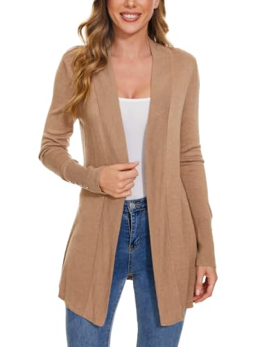 Image of Women's Open Front Long Cardigan Sweaters Dressy Casual | 2026 Fall Trendy, For Office Work Business