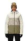 686 Women's Athena Jacket - Insulated Coat with 2-Layer Fabric Design, Modern Fit and Taped Seams - Water & Weather Resistant - Limestone Colorblock, Medium