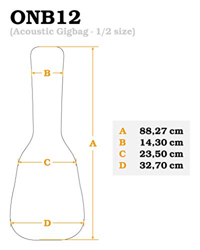 Ortega ONB12 Housse pour guitare concert 1/2 Noir - Les Beatles, Paul McCartney, John Lennon, RIngo Starr, George Harrison Ortega ONB12 Housse pour guitare concert 1/2 Noir – Image 5