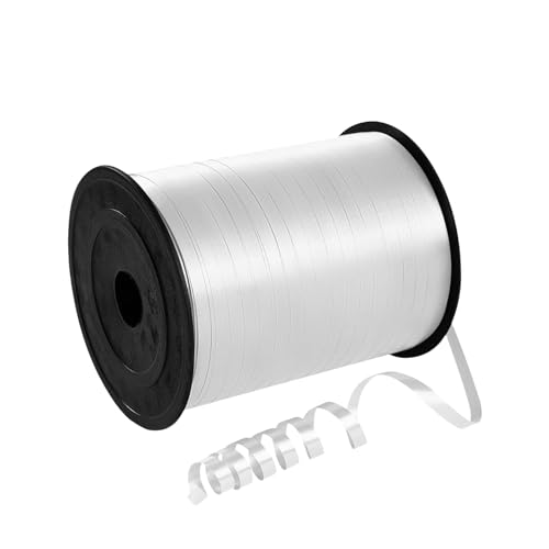 457m Cinta para Globos Regalos Blanco 5mm Ancho,Cinta Rizar