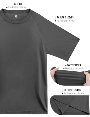 Rash Guard for Men UPF 50+ UV Sun Protection Swim Shirts Short Sleeve Quick Dry Lightweight Fishing Running Water Shirts4