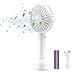 Mini Ventilador de Mano USB, Ventilador USB Portátil con Batería Recargable 2600 mAh Mini Hand Fan Personal con 3 Velocidades Ajustable y Base Escritorio para Oficina Hogar Exterior Viaje etc (Blanco)