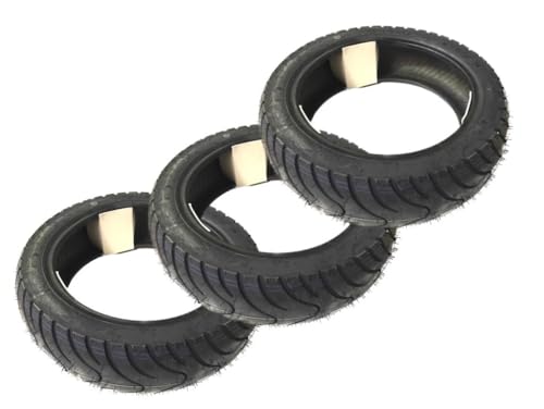 3x Sportreifen Breitreifen 120/90-10 K413 passend für Piaggio Ape 50, Vespa Ape (TL1T, TL2T, TL3T, TL4T, TL5T, TL6T, ZAPC80, ZAPC81)