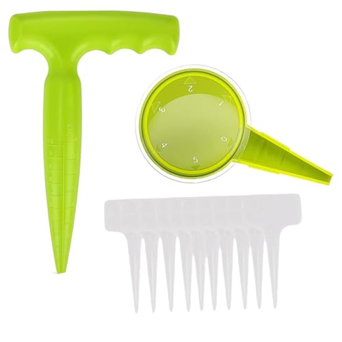 12 Piezas Herramientas para Plantar bulbos,1 Piezas Dibber Mano,1 Piezas Dispensador de Semillas de jardín,10 Piezas Etiquetas para Plantas,Herramientas de jardinería,para Verduras y Flores