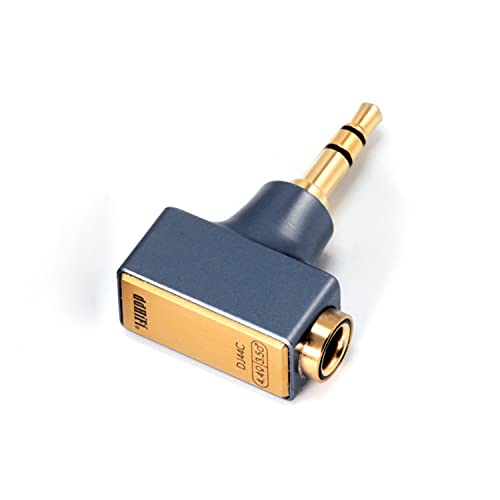 LINSOUL DD HiFi DJ44C Mark II - Adaptador para auriculares (4,4 mm hembra a 3,5 macho, con conector de cobre dorado)
