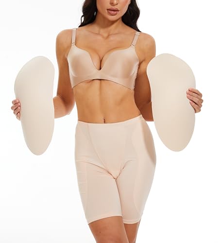 Image of BIMEI 2PS Sponge Hip Pads padded Women Butt Hip Up Padded Enhancer Thigh Pads Butt Lifter Crossdressing Padded Underwear