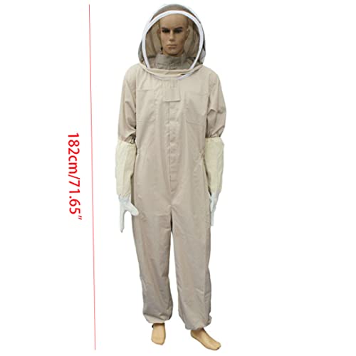 IzzDynno Imkeranzug, Ganzkörper-Imkerkleidung, Schleier, Kapuze, Hut, Handschuhe, Imkerausrüstung, Kleidung, Outfit… – Bild 4