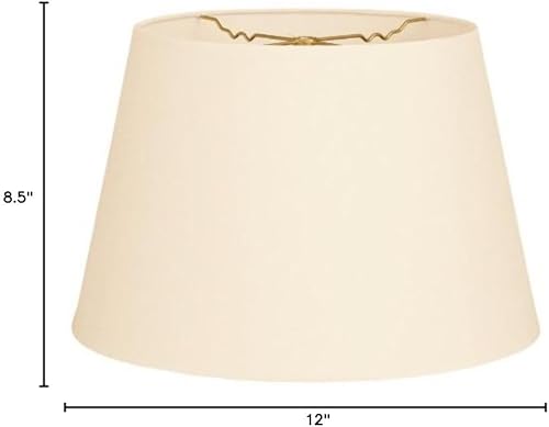 Miniatura 9 de Royal Designs, Inc. Persiana de tambor poco profundo cónico, HB-606-18LNEG, cáscara de huevo de lino, 13 x 18 x 12