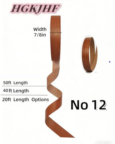 Image of HGKJHFmelamine Edging Tape. 7 /8in*20ft,pre Coated with hot melt Adhesive Flexible Veneer Edge Edging, Used for Cabinet and Furniture Maintenance (No12-Cherry Wood Color, 7 /8in*20ft)