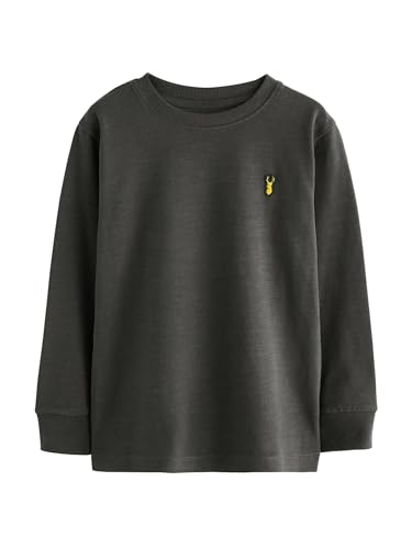 NEXT Jungen Gemütliche Langarmshirts im 8er-Pack mit Hirschlogo Black/White/Blue Numeric_140