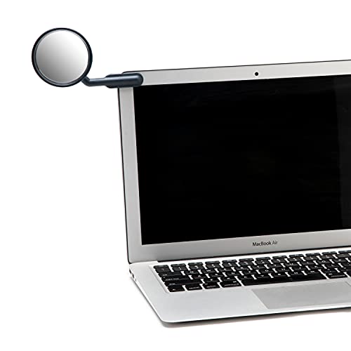 Peleg Design Watch-It - Monitor Mirror - Clip On Cubicle Mirror, Computer Rear-View Mirror, Convex Mirror for Personal Safety or Security Cabinet Desk Rear-View Monitors Blind Spot Mirror