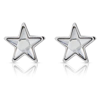 Pietra: Cristalli Orecchini da donna di Ops Objects della collezione Fable Star. Orecchini in acciaio lucido con cristallo a forma di stella. La referenza è OPSOR-756