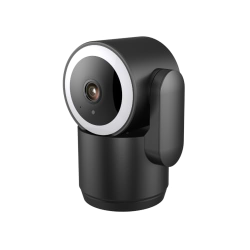 Image of Luna 2K Indoor Cameras for Home Security, 2.4GHz & 5GHz WiFi, 360-Degree Pan-Tilt, Built-in Spotlight, Human Auto Tracking, Siren, Pet /Dog /Baby Camera with Phone app, Black (2026 Upgrade Version)
