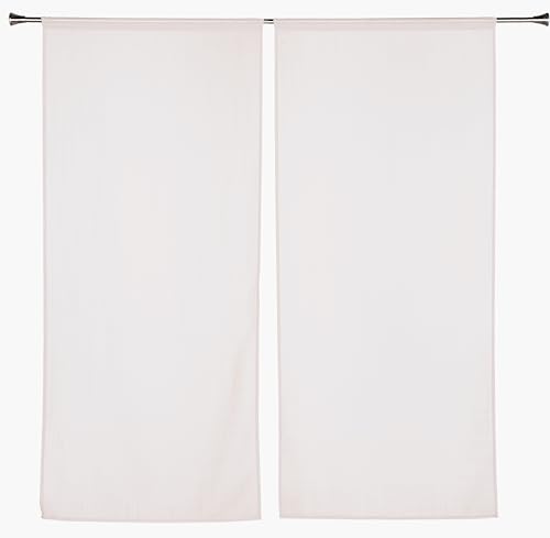 LINDER - Visillo para Cortinas (45 x 120 cm, 100% poliéster, Certificado Öko-TX, Tejido y teñido en Francia, colección Etamine Helada