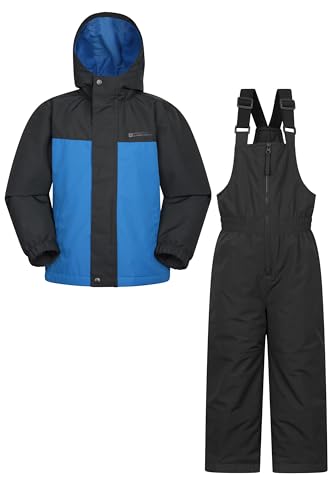 Mountain Warehouse Polar Zone Ensemble veste et salopette de ski pour enfants – Ensemble de ski doublé en polaire avec poches, garçons et filles – Ski...