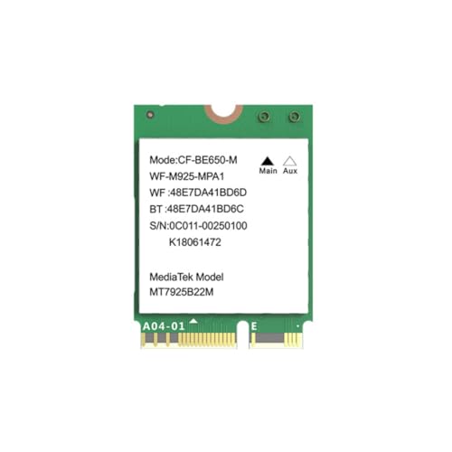 Adaptador Inalámbrico WiFi 7 BE650-M de 6400Mbps para navegación sin cortes