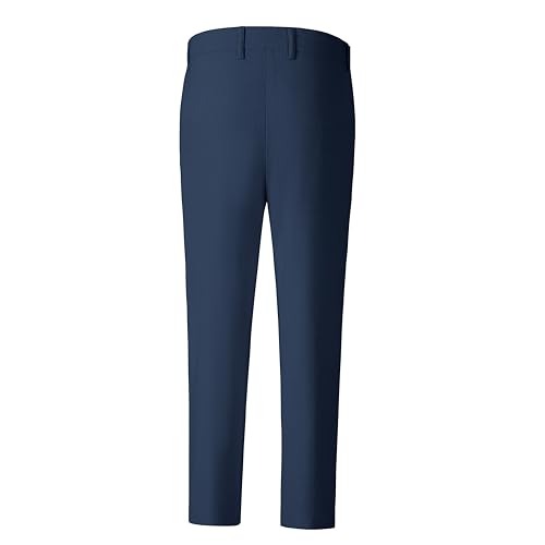 Image of Boys' Linen Pants Lightweight Flat Front Dress Pants Kids School Uniform
