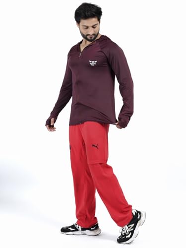 Image of Diamond Fashion Men's Gym Hoodie Jacket | Lightweight Stretchable Activewear for Workout, Running & Fitness | Quick Dry Full Zip Sports Hoodie for Men