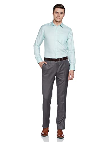 Image of Park Avenue Men's Pure Cotton Checks Pattern Regular Fit Semi Cutaway Collar Half Sleeve Formal Shirt