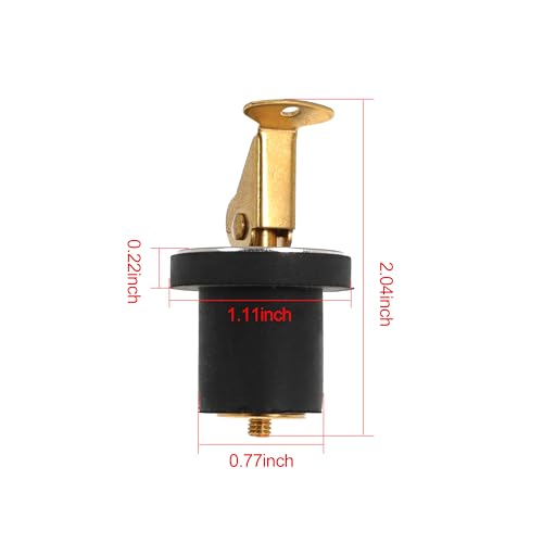 Image of Boat Drain Plug Brass Boat Plug Snap Rubber Plugs Deck Plug for Boat Marine Twist Accessories